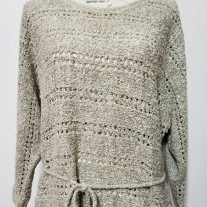 ELLE Large Gold Sparkle Sweater